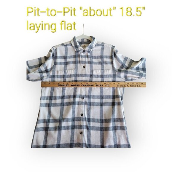 Cozy Marine Layer Shay Plaid Overshirt M - Picture 10 of 12